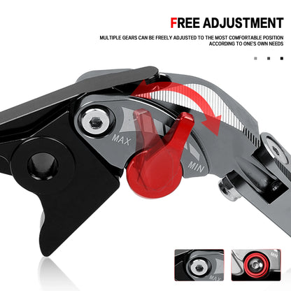 5D CNC Aluminum Foldable Motorcycle Brakes Levers Set for Himalayan 450 2023