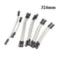 313/324mm Metal Upper Lower Link Set Plastic Rod Ends 1/10 RC Crawler SCX10 II