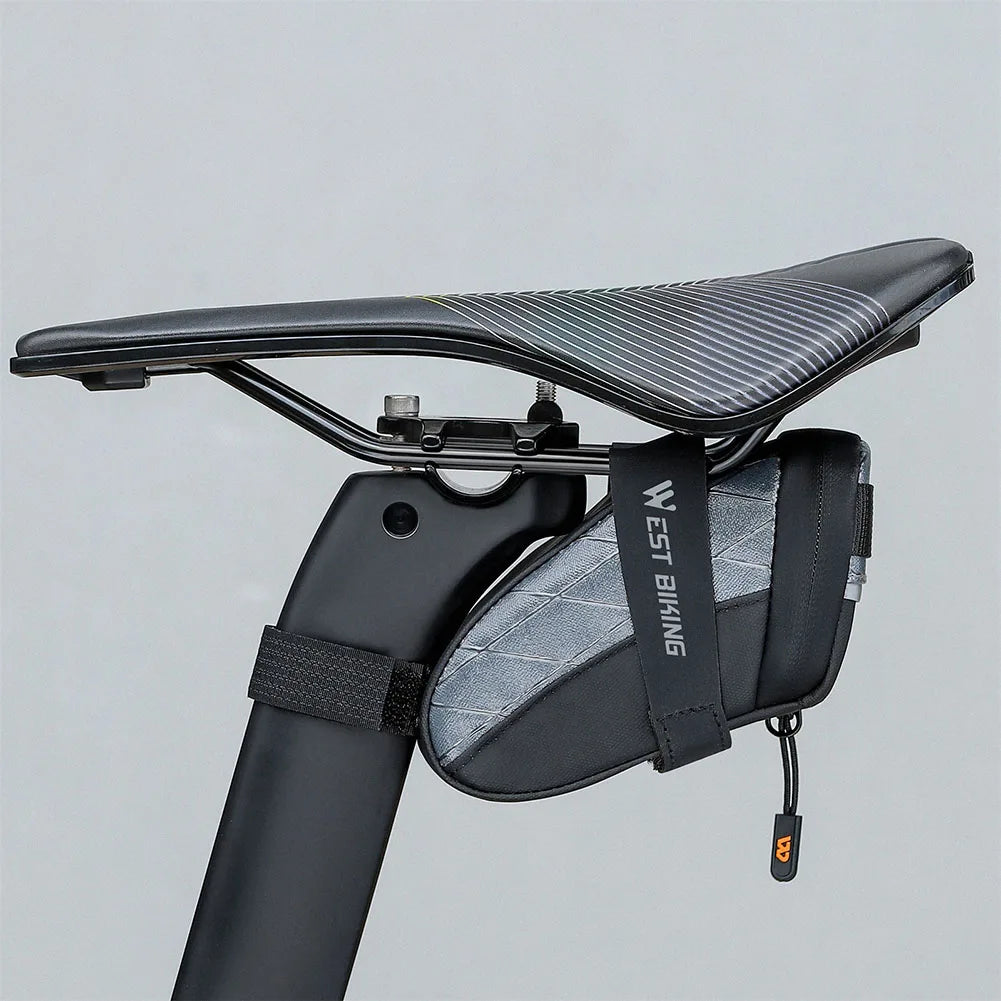 Bike Seat Bag Waterproof Bicycle Saddle Bag Under Seat Reflective Bicycle Under Seat Pouch for Mountain MTB Road Foldable Bikes-EXPROTAS