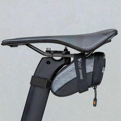 Bike Seat Bag Waterproof Bicycle Saddle Bag Under Seat Reflective Bicycle Under Seat Pouch for Mountain MTB Road Foldable Bikes-EXPROTAS