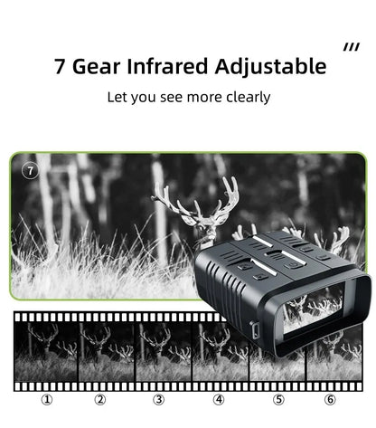 4K Night Vision Binoculars Device 10x Digital 800m Full Dark 8W Infrared WiFi Telescope Goggles For Hunting Camping Video Record-EXPROTAS