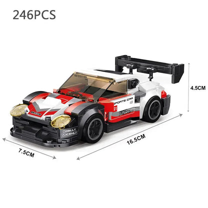 Car Series Building Blocks Model Sets Sports Racing Speed Champion DIY Educational Bricks Toys Boys Kids Adult Christmas Gifts-EXPROTAS