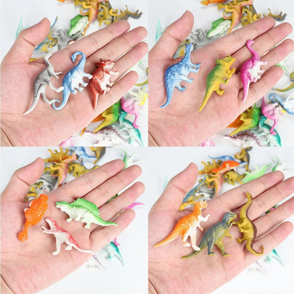39Pcs Mini Dinosaur Figures Toys Realistic Plastic Simulation for Kids