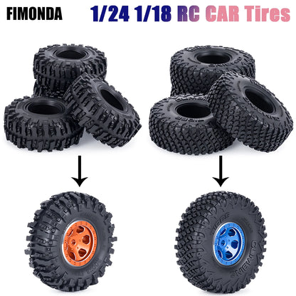 1.0in Sticky Soft RC Crawler Tyres 1/24 1/18 SCX24 FCX24 FCX18 TRX4M