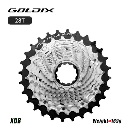 GOLDIX XDR 12 Speed Road Cassette Ultralight K7 for SRAM Electronic - EXPROTAS