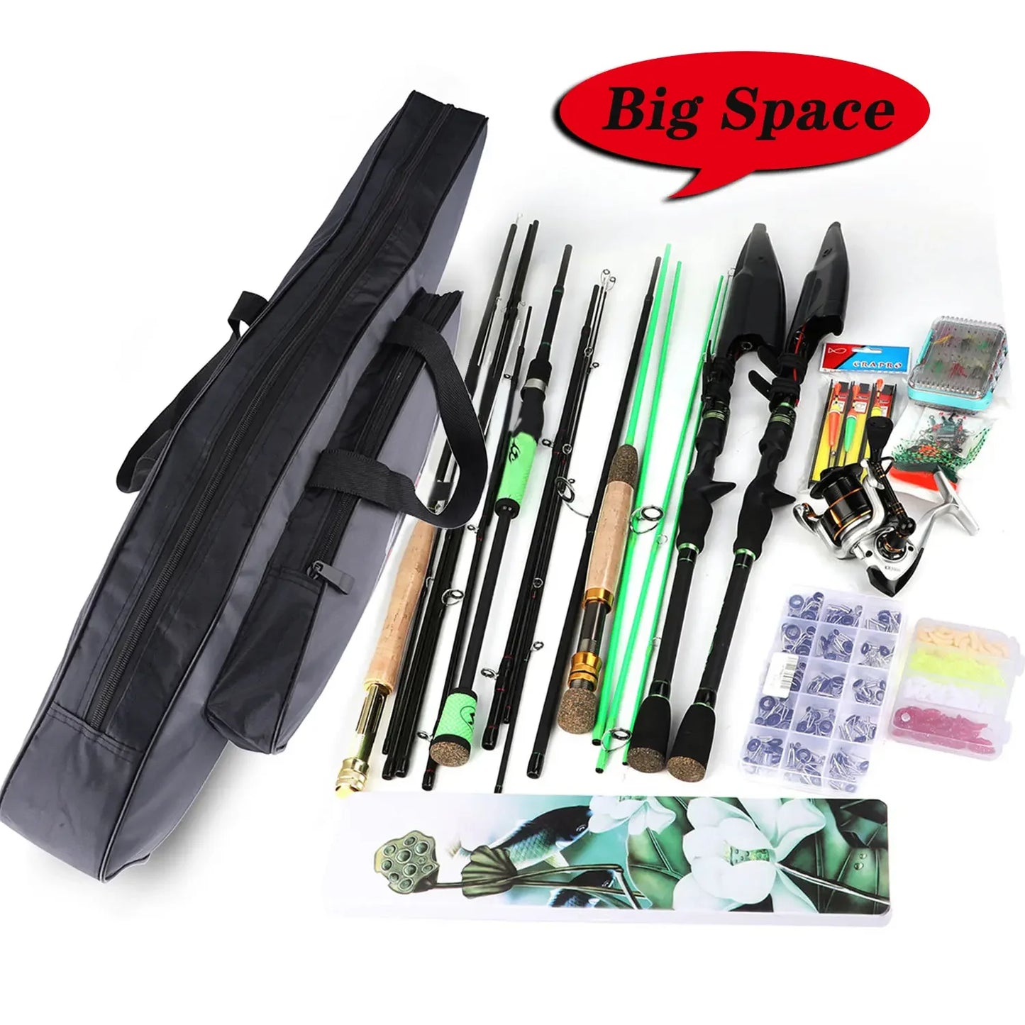 Fishing Rod Bag Sougayilang Single Layer Nylon Tackle Carry Storage Case