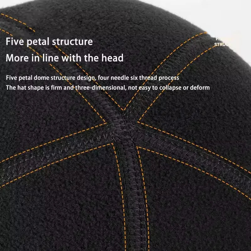 2Pcs Winter Fleece Face Cover Balaclava Neck Warmer Windproof Hat