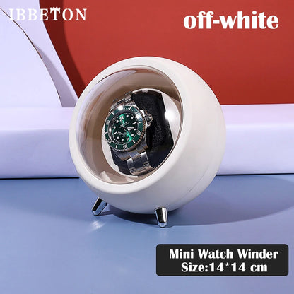 Battery Watch Winder for Automatic Watches Single Box Mains or USB Power