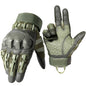Tactical Full Finger Gloves TouchScreen PU Leather Combat Shooting Hunting Airsoft Hiking Work Cycling Anti-skid Protective Gear