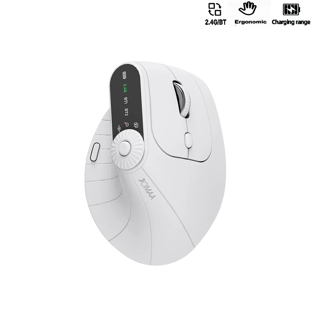 Wireless Vertical Mouse Rechargeable Ergonomic Optical Mice with Adjustment Knob