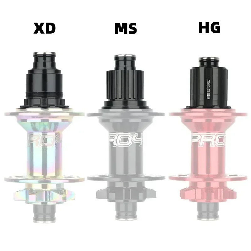 HASSNS PRO7 HG/XD/MS Hub Adapter, QR/THRU Endcap for 135x10/142x12 Bicycle Hub Body
