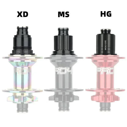 HASSNS PRO7 HG/XD/MS Hub Adapter, QR/THRU Endcap for 135x10/142x12 Bicycle Hub Body