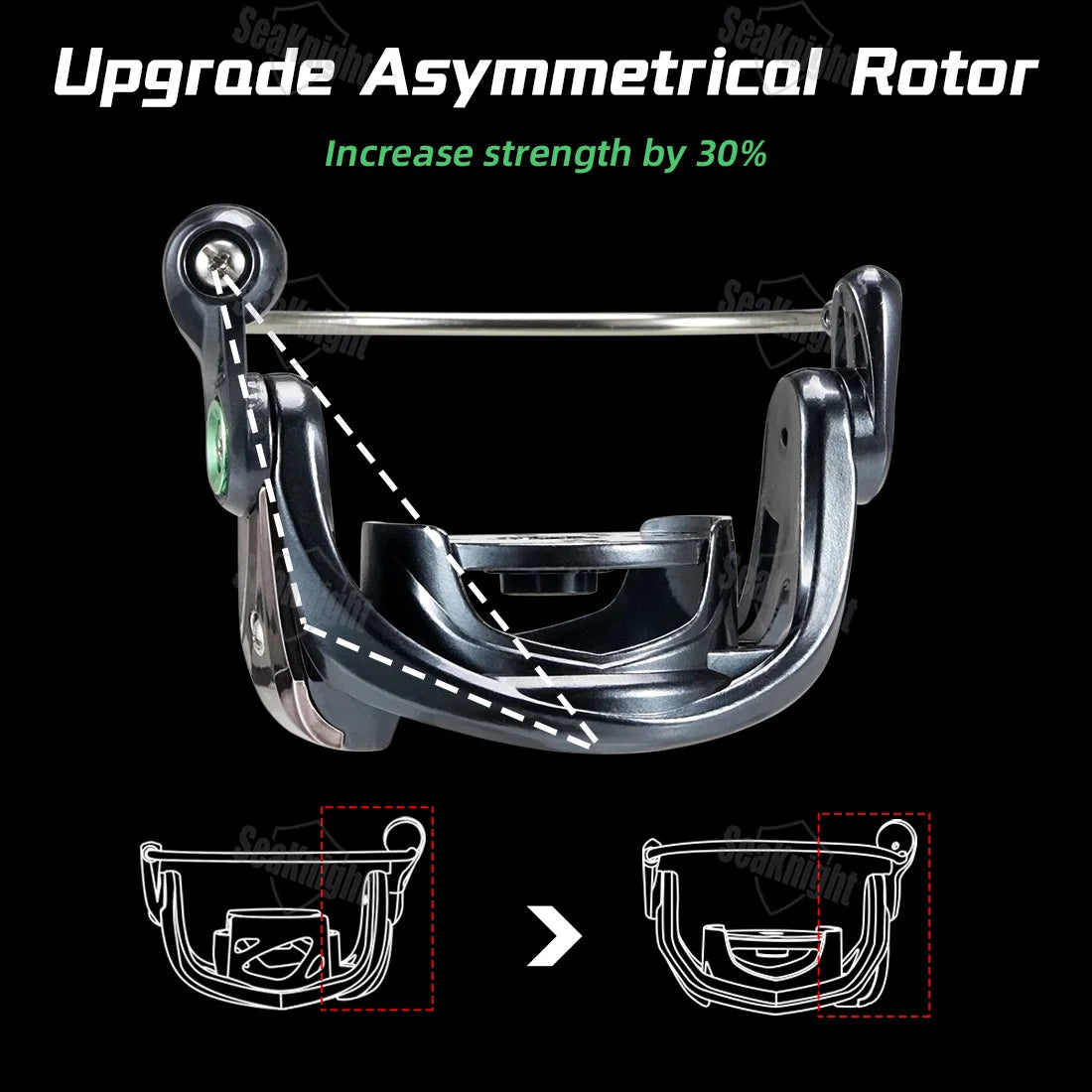 SeaKnight WRIV Spinning Reel 5.2:1 Ultra Smooth 10BB Lightweight One-Piece Handle