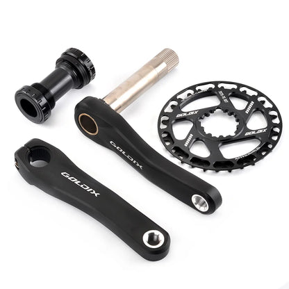 GOLDIX Kids Bicycle Crankset MTB Youth Crank 110–160mm with 28–38T Chainring - EXPROTAS