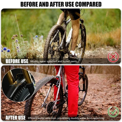 2Pcs Bicycle Mud Guard Mountain MTB Front Rear Fender 29cm Cycling Accessory
