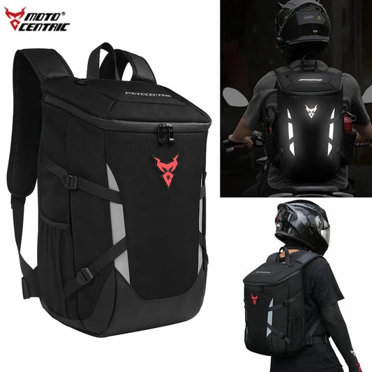 Waterproof Motorcycle Helmet Backpack Reflective Laptop Travel Bag
