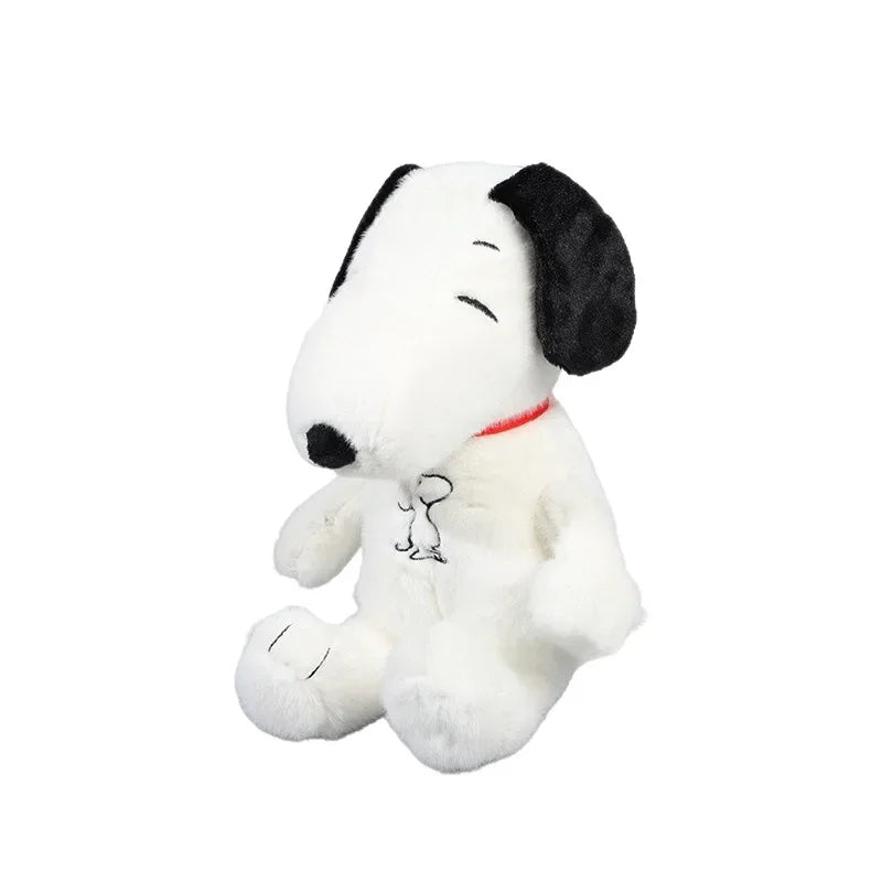 Snoopy Dog Baby Sleep Aid Plush Toy Music Light Soothing Breathing Doll