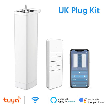 Tuya Smart Curtain Motor WiFi Zigbee RF Remote Alexa Google App Control - EXPROTAS