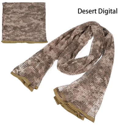 Veil Camo Mesh Scarf for Outdoor Camping Hiking Hunting Activities