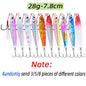 3/5/8pcs Metal Jig Fishing Lure Set 7g-40g Sea Shore Casting Saltwater