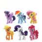 6pcs My Little Pony Action Figures Twilight Sparkle Kids Toy 8cm