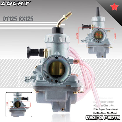 28mm for Mikun VM24 Carburetor for Yamaha DT125 RX125 RT100 MX100 MX175 TZR125 2-Stroke