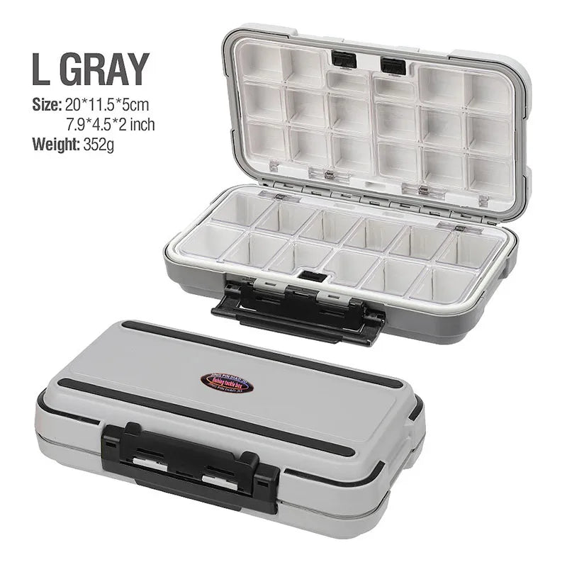 Waterproof Fishing Tackle Box Hook Lure Bait Storage Organizer Case