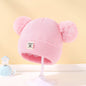Knit Beanie Hat for Kids Warm Pom Winter Knitted Cap Boys Girls