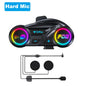 Intercom Y13 Pro Motorcycle Helmet Bluetooth  Headset 500m FM Radio Music Share