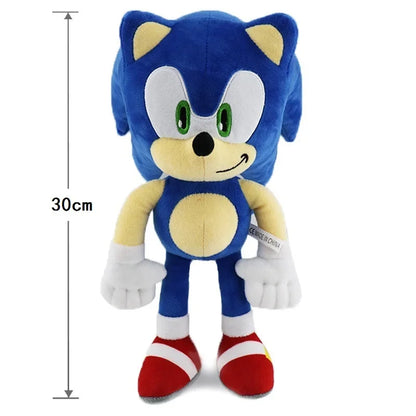 Sonic Plush Toy for Kids 30cm Soft Stuffed Animal with Furry Paws And Tail High-Quality Birthday Gift TV & Movie Character Theme
