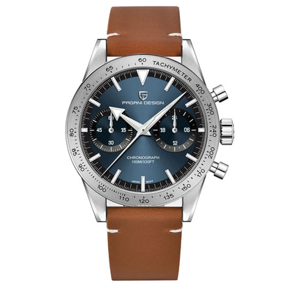 PAGANI DESIGN 2023 Mens watches Moon Quartz  Watch men speed Sport waterproof Chronograph AR Sapphire VK64 Steel Retro Luminous-EXPROTAS