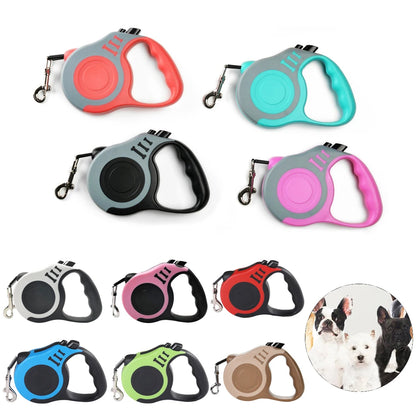 Retractable Dog Lead 3m 5m Nylon Leash for Small Medium Large Dogs Cats