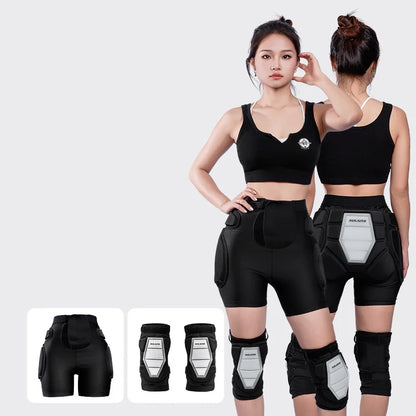 Knee Pads Protective Padded Shorts with 2x for Cycling Snowboarding