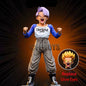 Dragon Ball Z Super Saiyan Trunks Figure PVC Statue with Light Head Model Toy