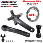 GOLDIX XT MTB Crankset 170/175mm 104BCD Wide Narrow Chainring Shimano SRAM 11–12s - EXPROTAS