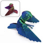 3D Printed Parrot Animal Statue Bird Flexible Model with Moveable Wings