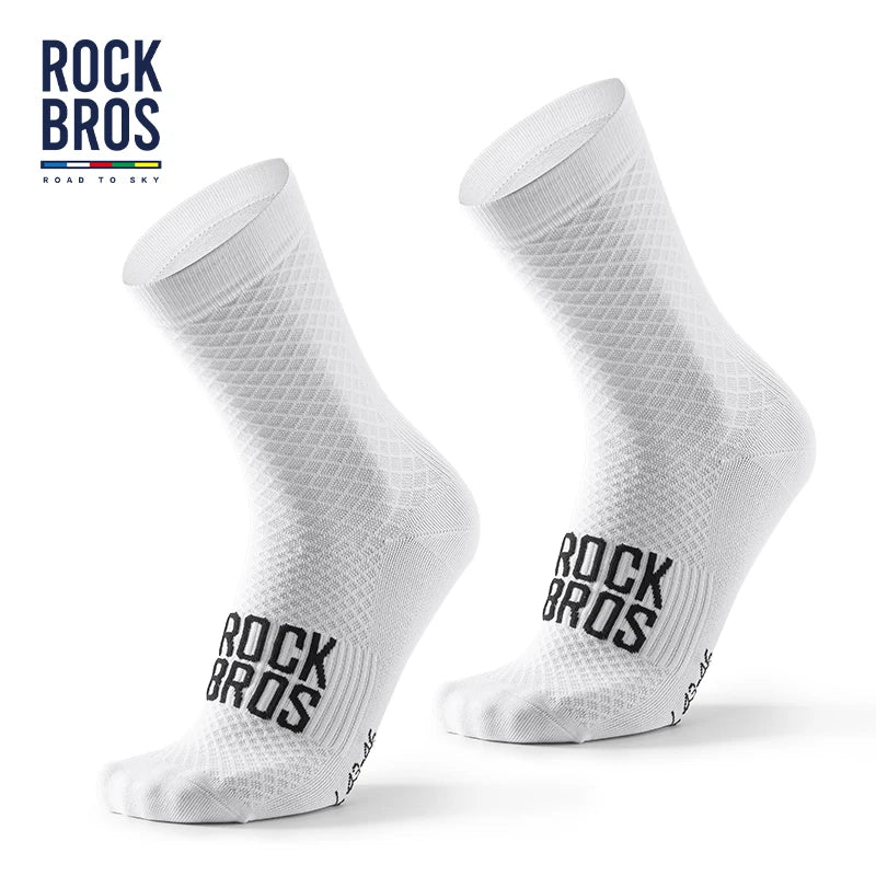 ROCKBROS Cycling Socks Shock-Absorbing Breathable High-Elastic Outdoor Bike Socks A Pair