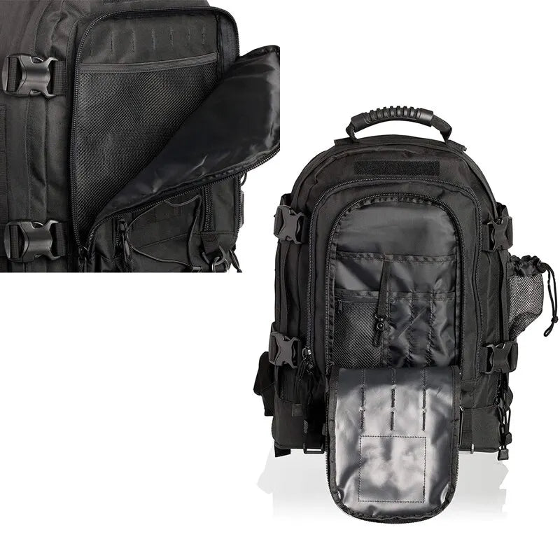 65L Outdoor Bag Tactical Backpack Waterproof Rucksack for Hiking Camping