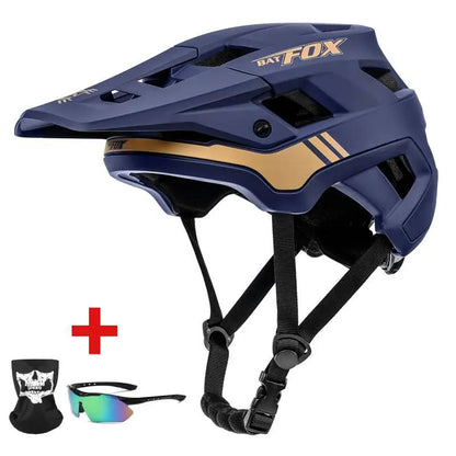 BATFOX Bike Helmet men's bicycle helmet MTB casco bicicleta Mountain bike casco ciclismo hombre Matte black cycling helmets-EXPROTAS