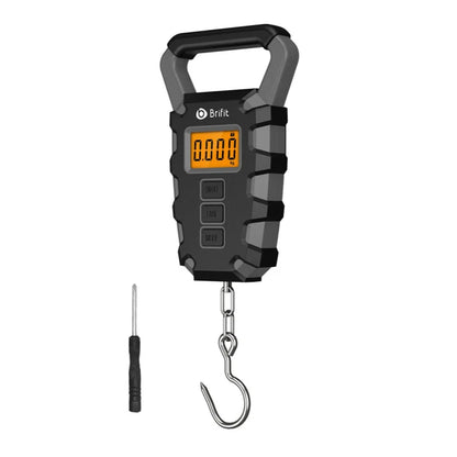 50Kg Digital Hanging Scale w/ Hook & Ruler Portable Luggage Fish Weigh