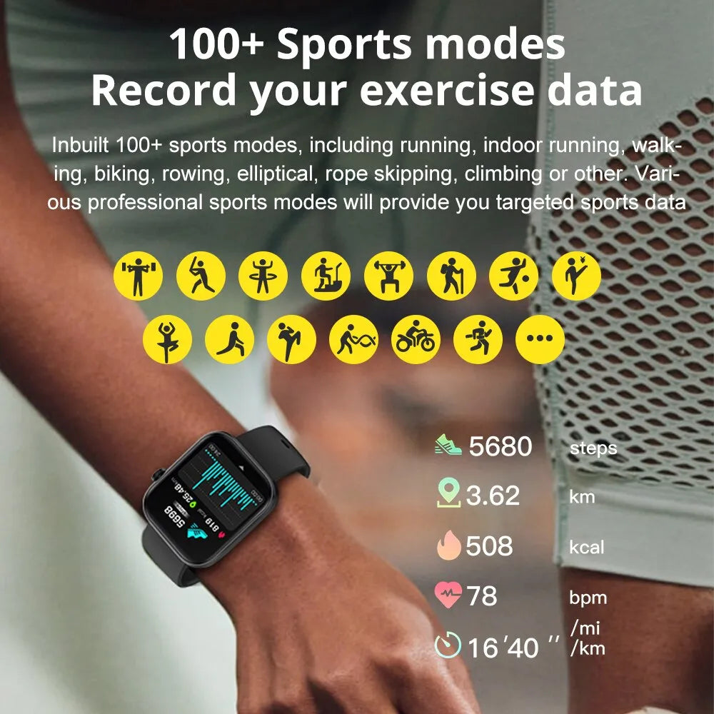 COLMI P71 Voice Calling Smartwatch Men Health Monitoring IP68 Waterproof Smart Notifications Voice Assistant Smart Watch Women-EXPROTAS