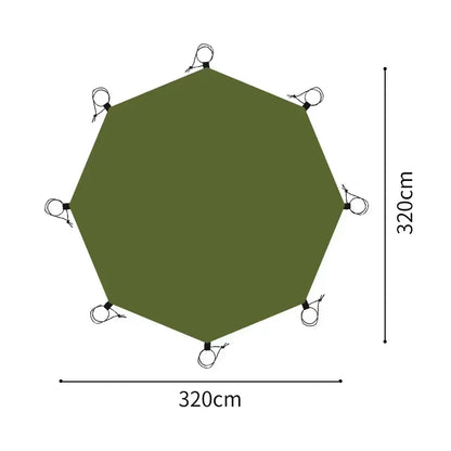 4.1x4.1m Large Waterproof Camping Ground Sheet Picnic Beach Mat