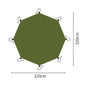 4.1x4.1m Large Waterproof Camping Ground Sheet Picnic Beach Mat