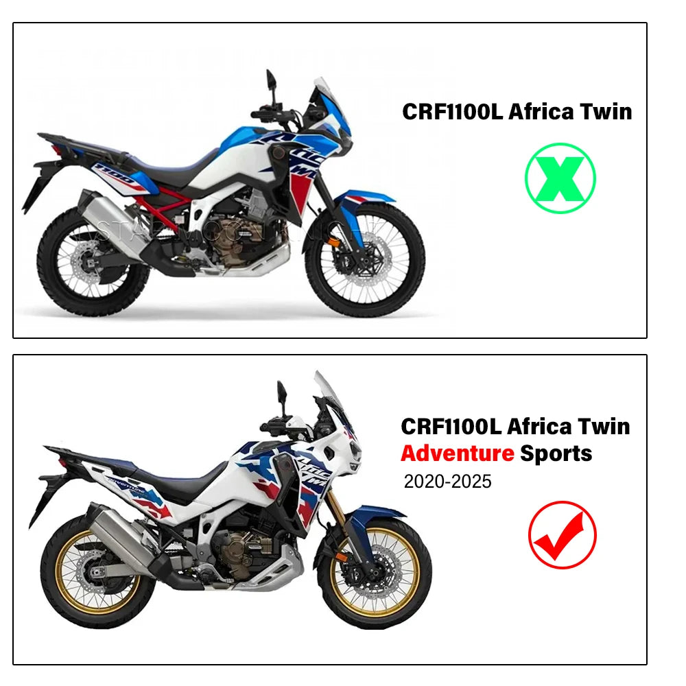 For Honda CRF1100L Africa Twin Front Fork Wind Deflectors Cockpit Air Deflectors 2020-2025