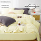 3pcs Double Duvet Cover King Size 100% Cotton Bedding Quilt Covers 220x240