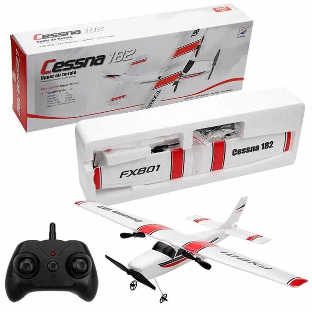 FX801 RC Plane EPP Foam 2.4G 2CH RTF Remote Control Wingspan Aircraft Fixed Wingspan Airplane Toys Gifts for Children Kids-EXPROTAS
