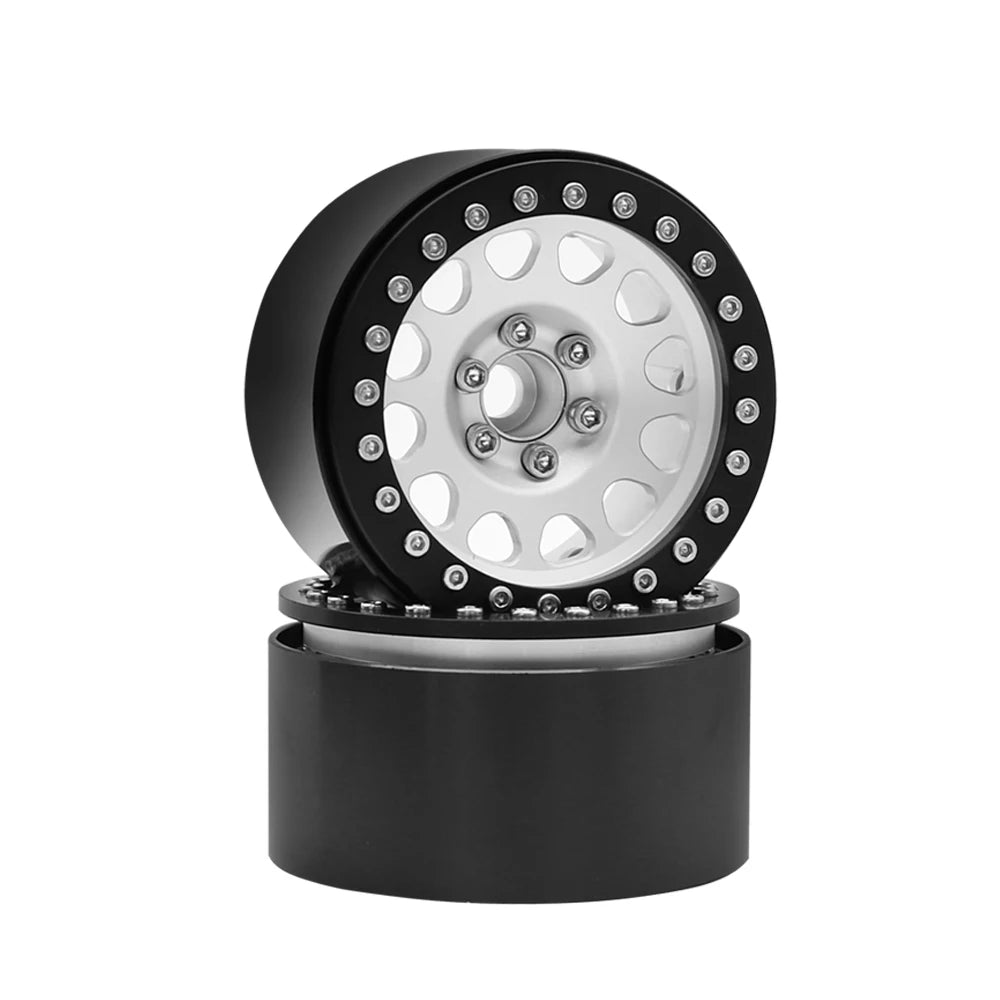 1/10 RC Crawler CNC 2.2" Aluminum Beadlock Wheels for TRX4 TRX6 Axial SCX10 Wraith Capra - EXPROTAS