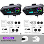 Kebidumei YP10 2X Motorcycle Helmet Bluetooth 5.3 Intercom 300m Waterproof