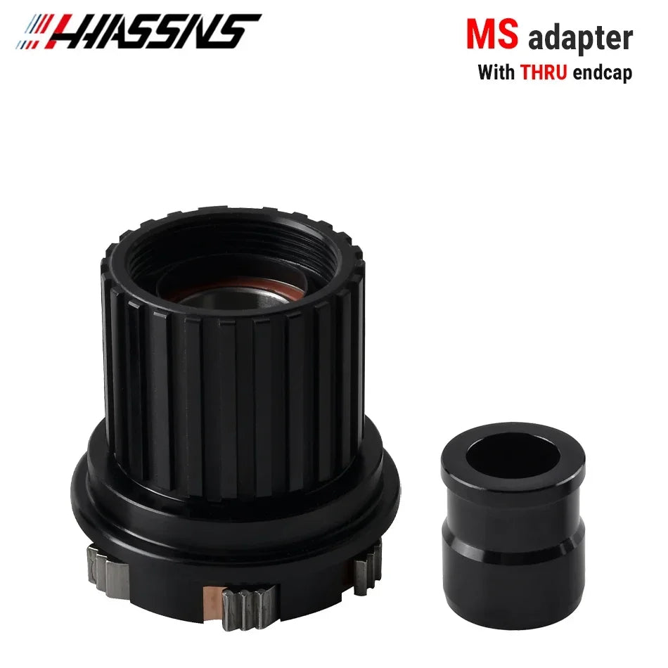 HASSNS PRO7 HG/XD/MS Hub Adapter, QR/THRU Endcap for 135x10/142x12 Bicycle Hub Body