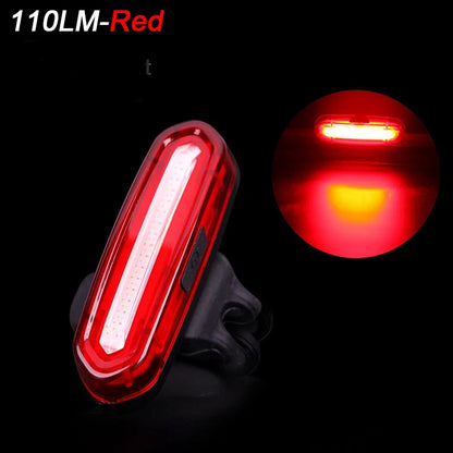 Bicycle Light LED Rear Tail Lamp Waterproof USB Rechargeable Bike Safety